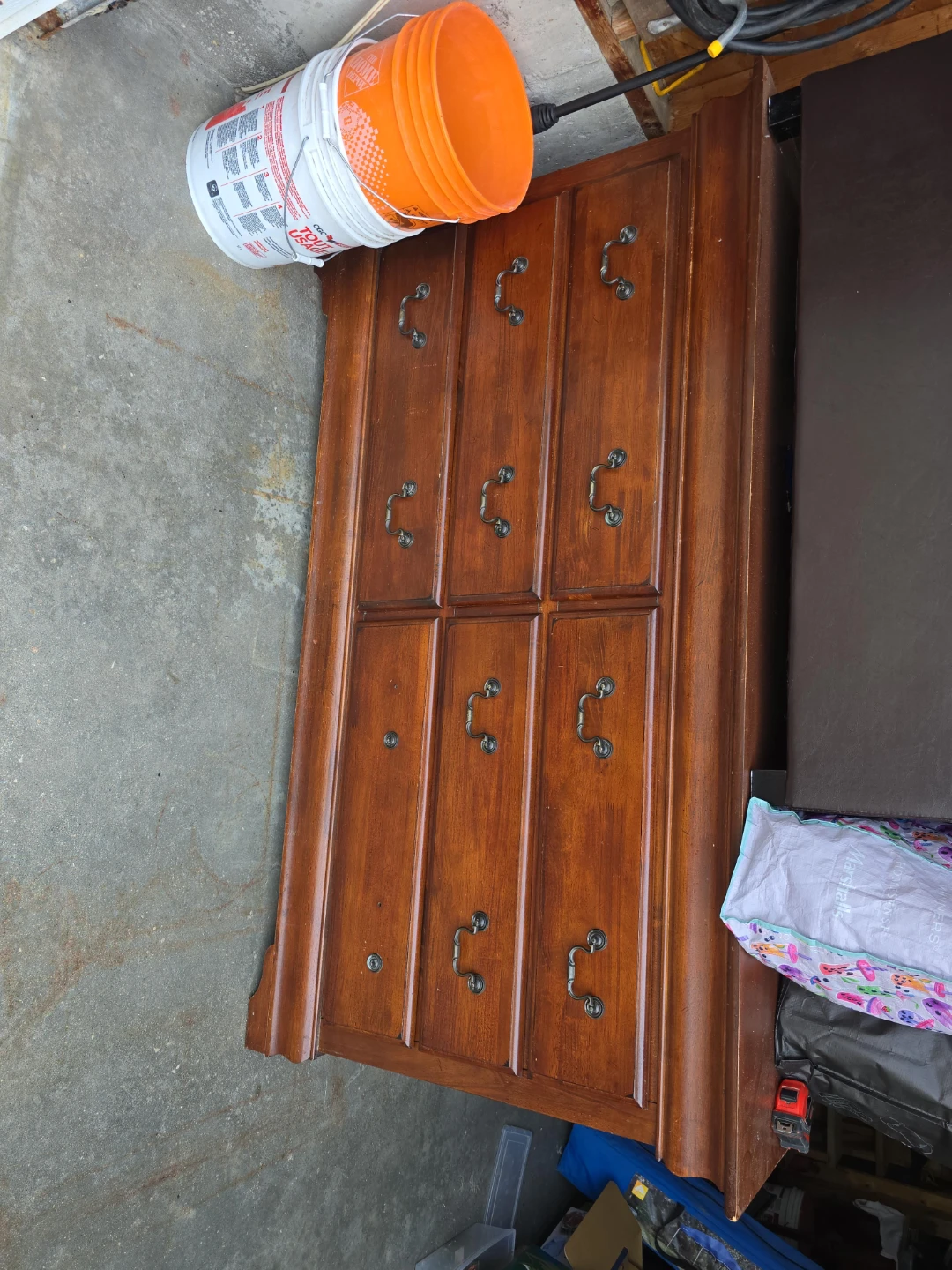 Wooden Dresser with 6 Drawers