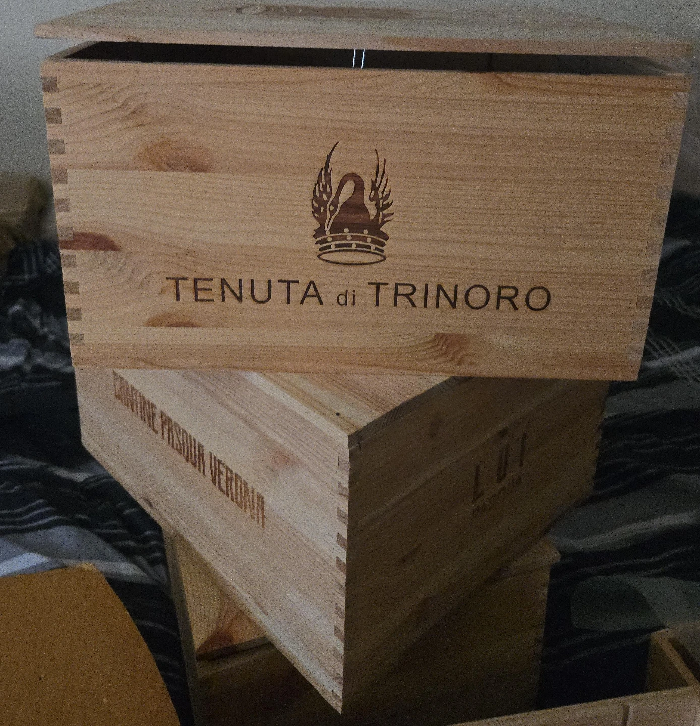 Tenuta di Trinoro wooden wine crate
