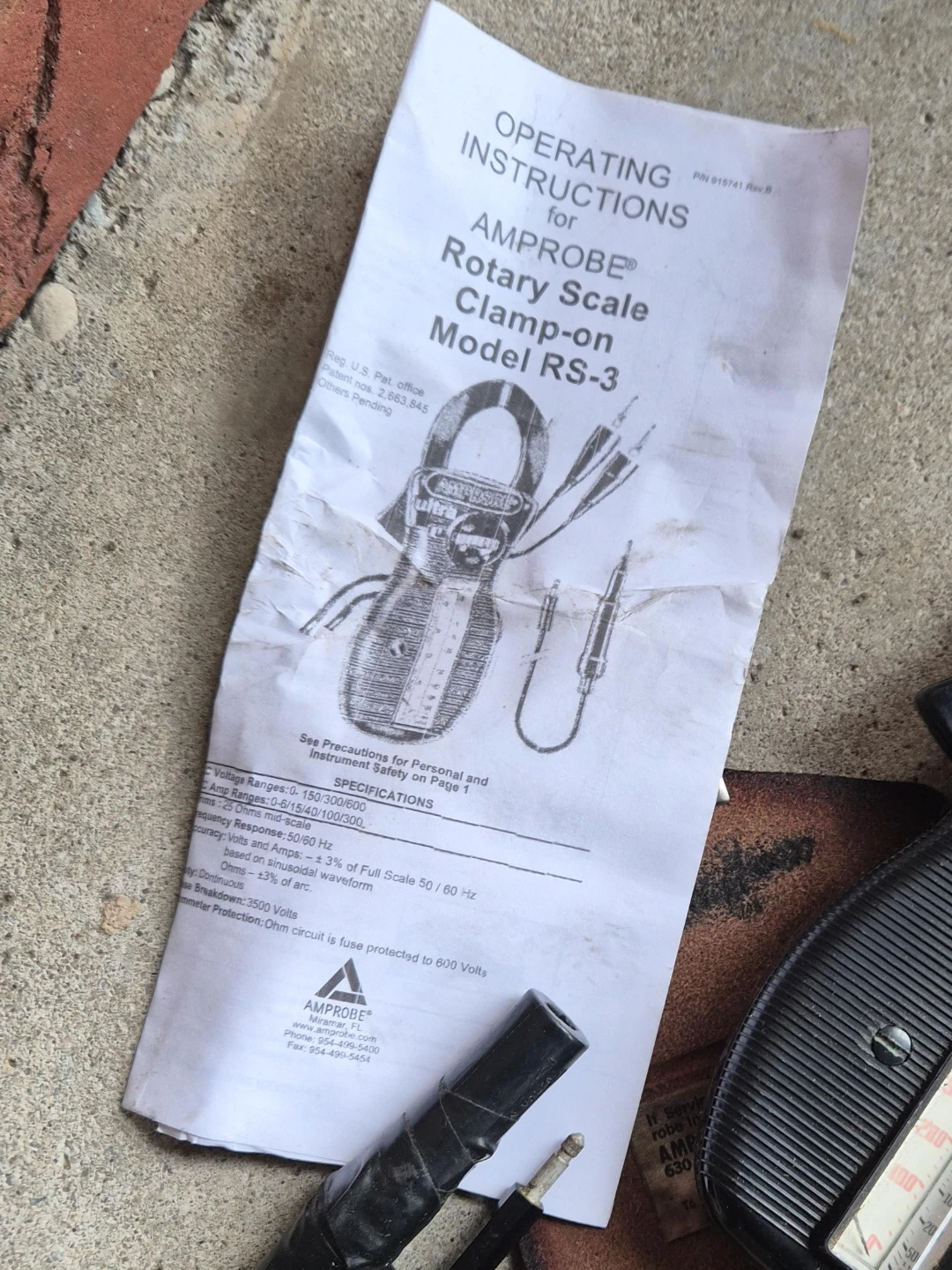 Amprobe RS-3 Rotary Scale Clamp-on Model