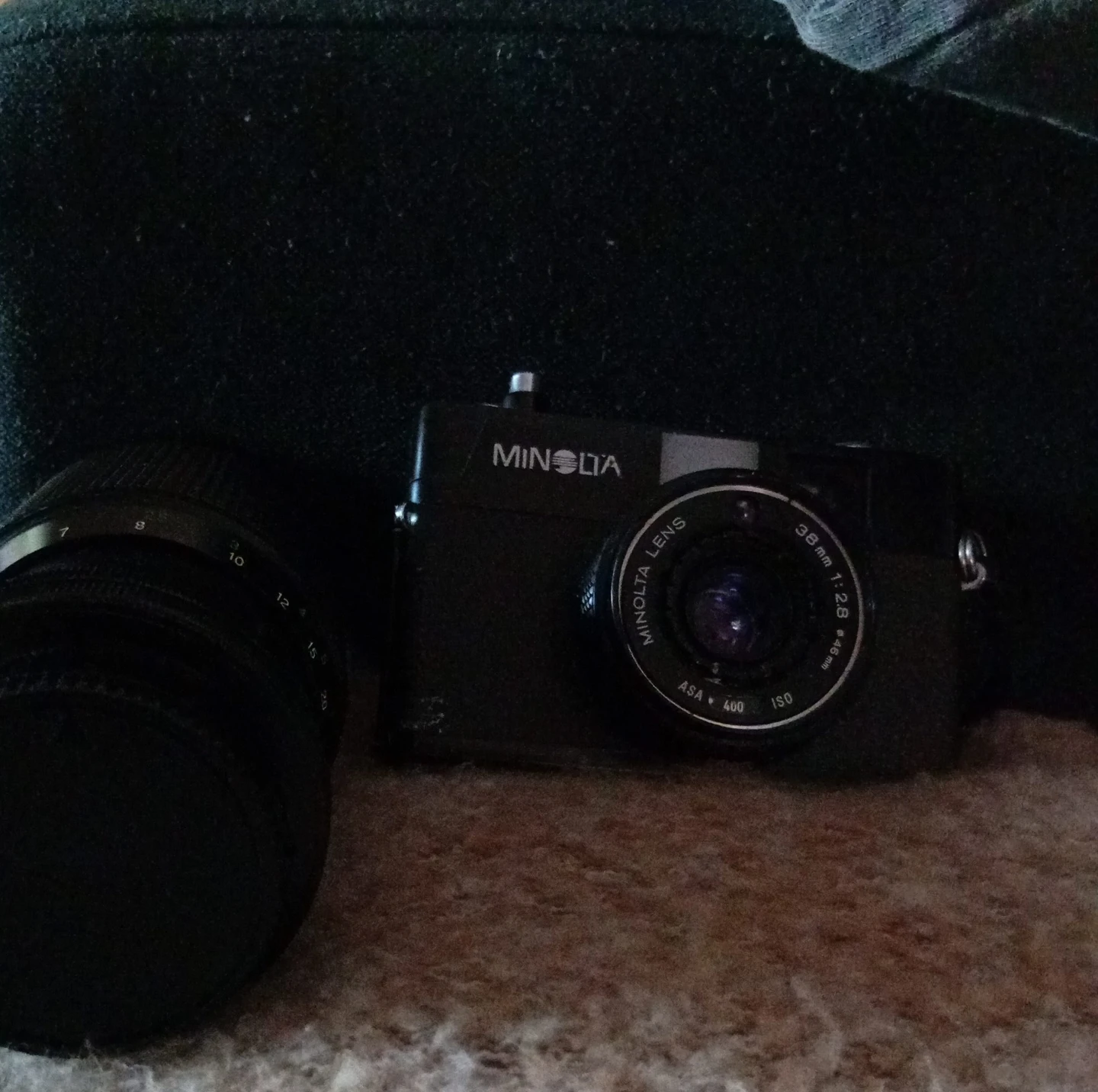 Minolta 35mm Film Camera with 38mm f/2.8 Lens