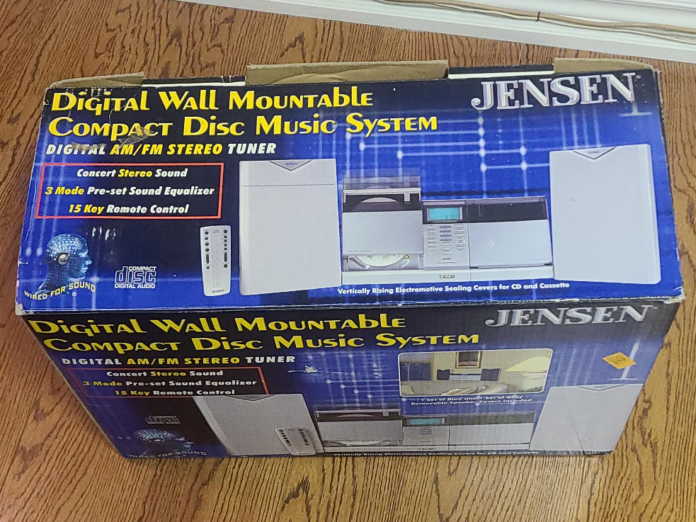 JENSEN Digital Wall Mountable Compact Disc Music System