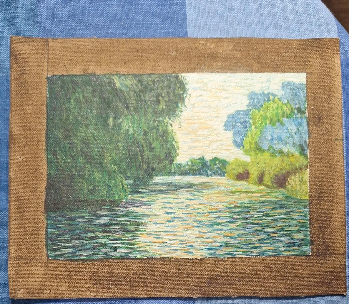 Original River Landscape Oil Painting