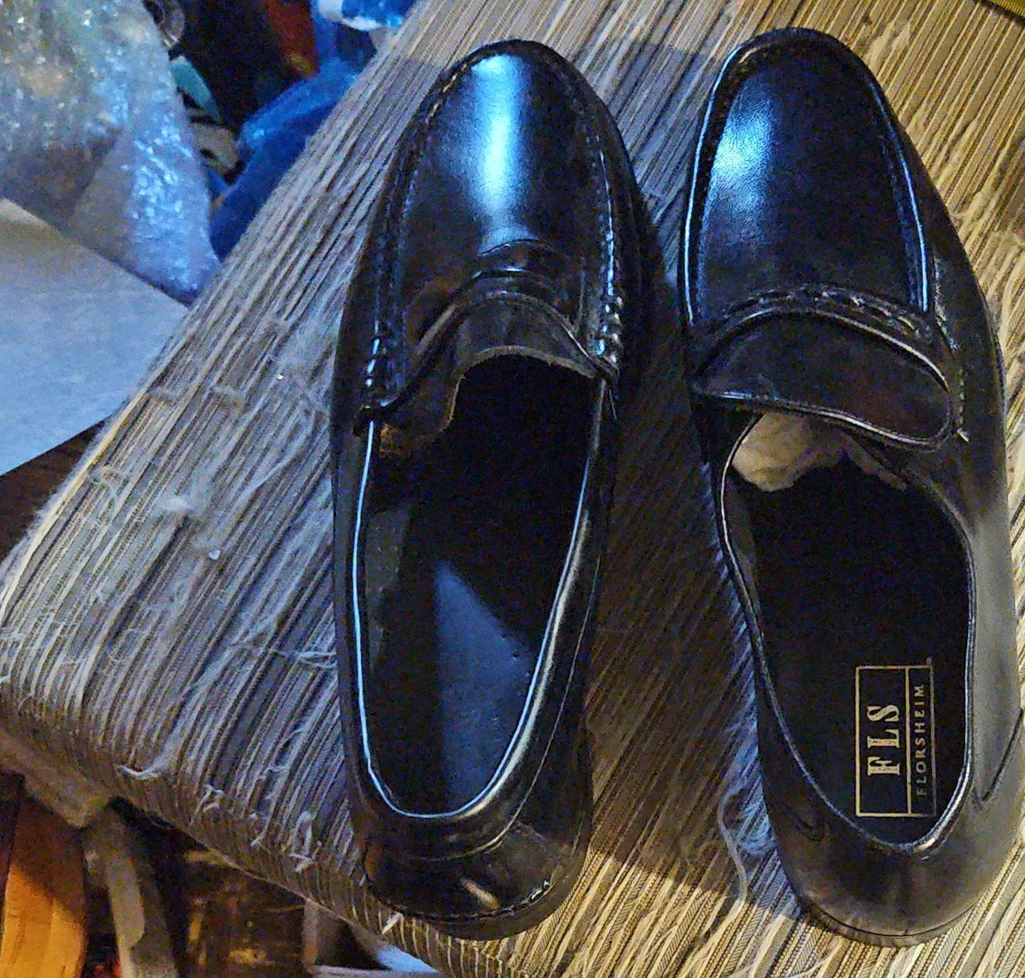 Florsheim Black Leather Loafers
