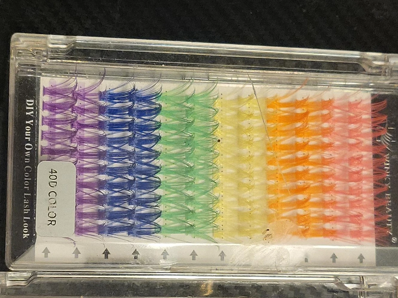 2 packs 40D Color Individual Lashes