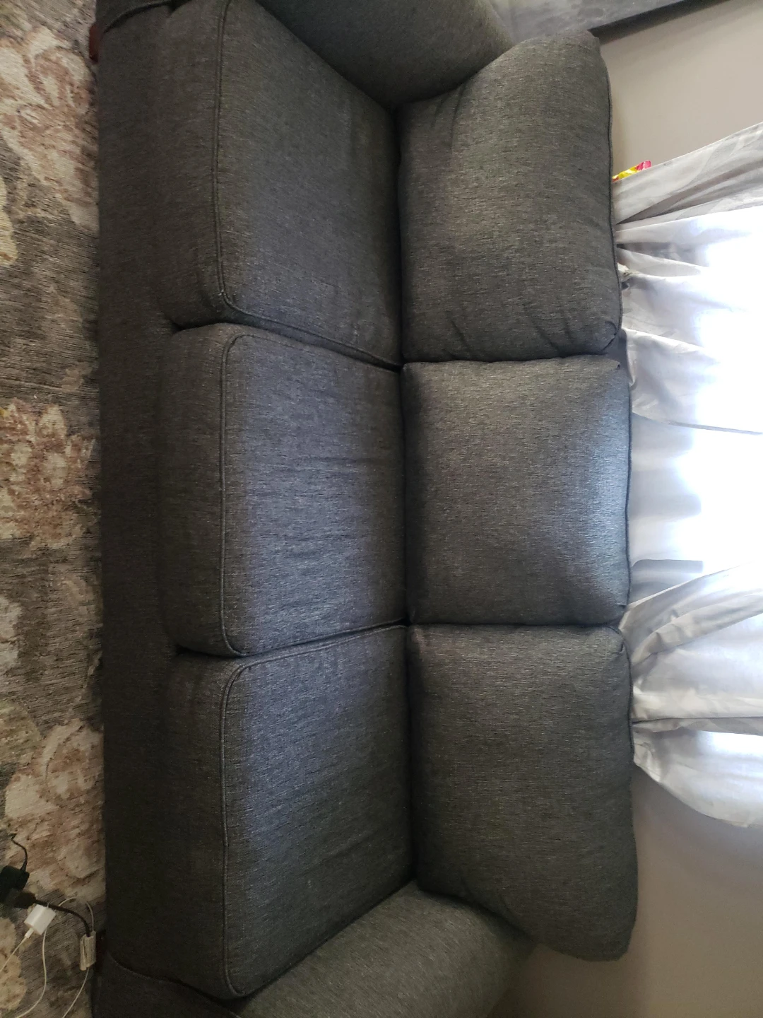 Dark Grey Loveseat Sofa (set of 2)