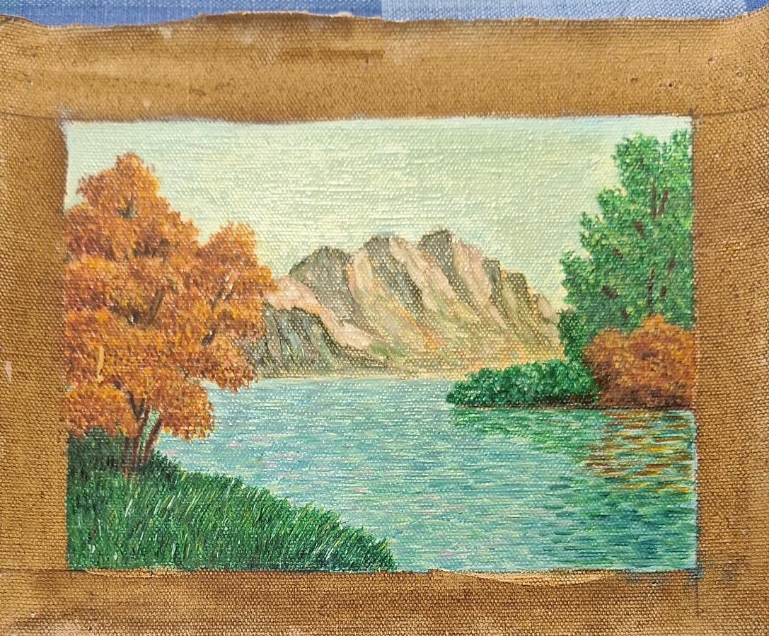 Vintage Landscape Oil Painting