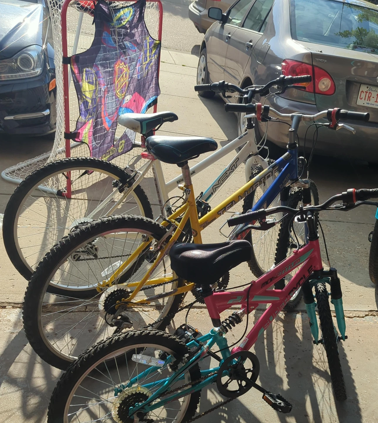 Three Kids & adult Mountain Bikes for $50/bike
