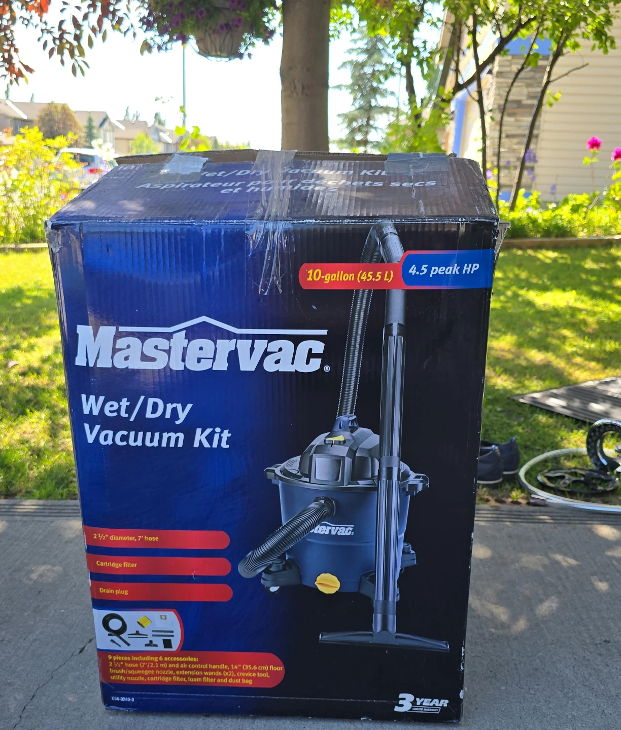 Mastervac Wet/Dry Vacuum Kit 10-gallon 4.5 Peak HP