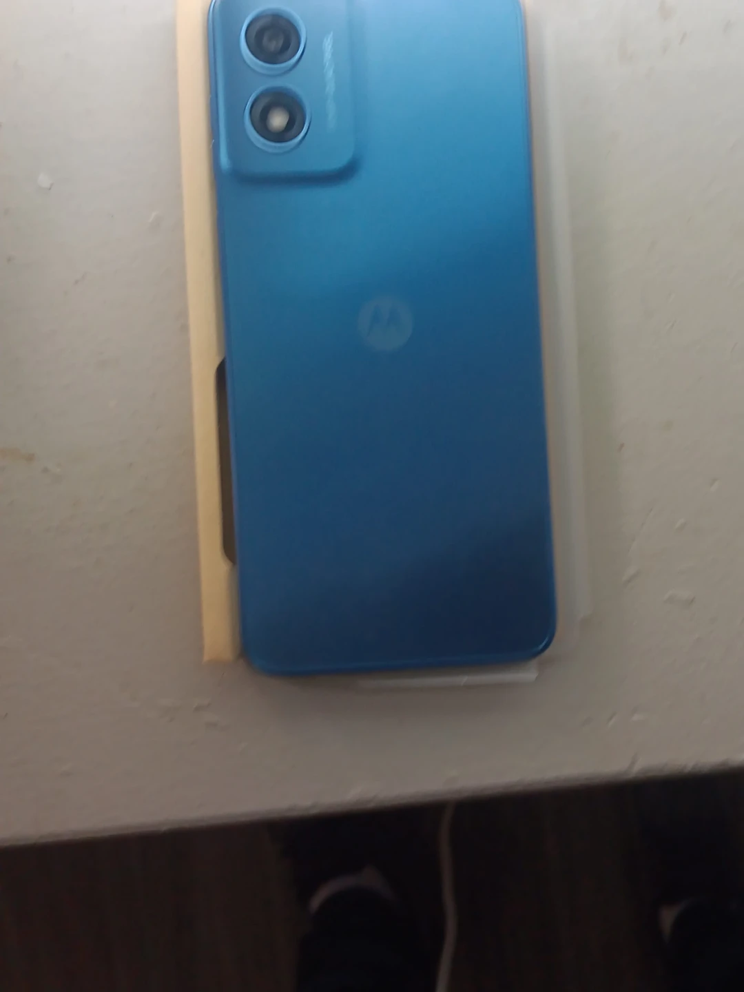 Blue Motorola Smartphone
