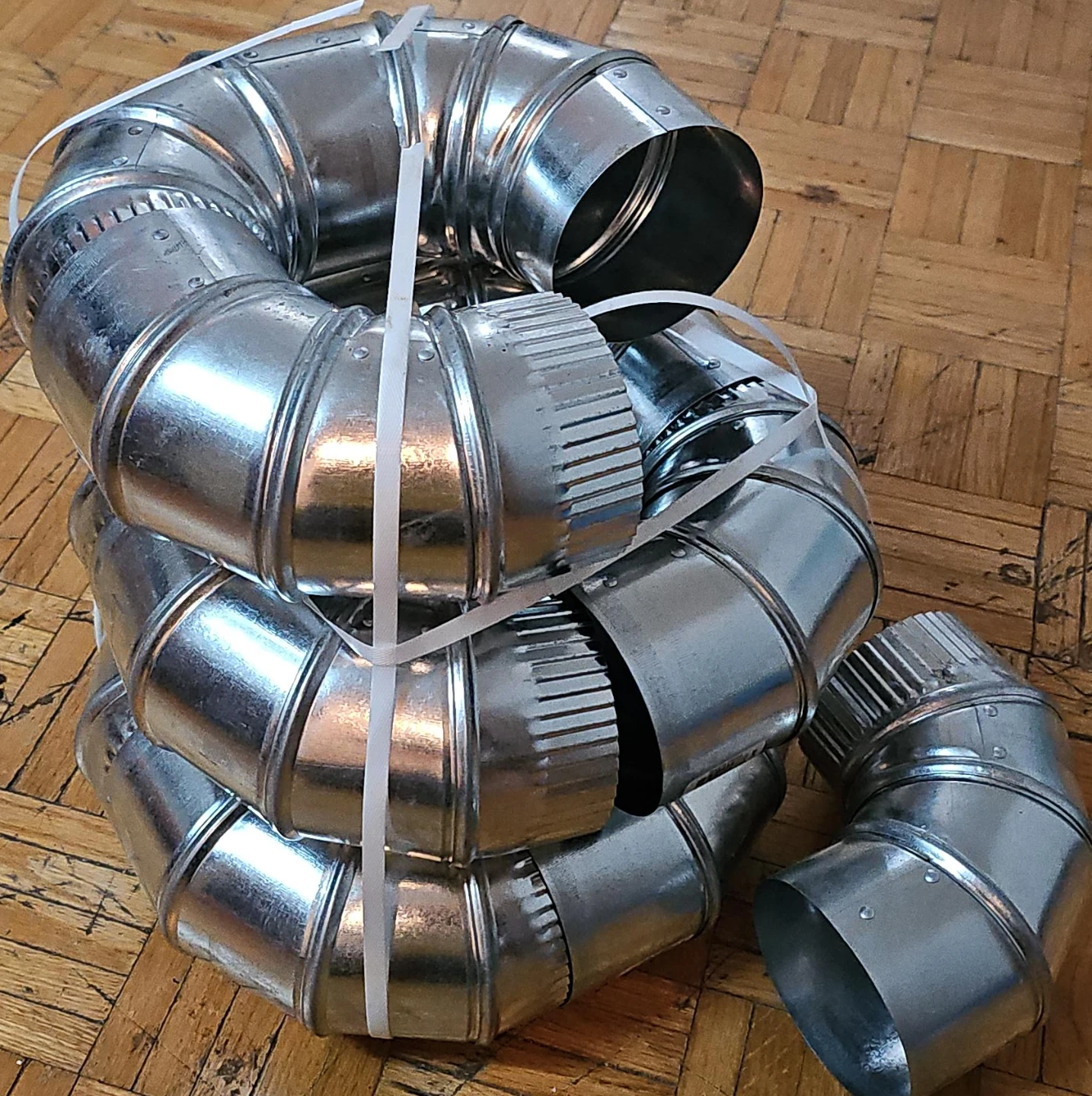 Lot of Metal Dryer Vent Elbows