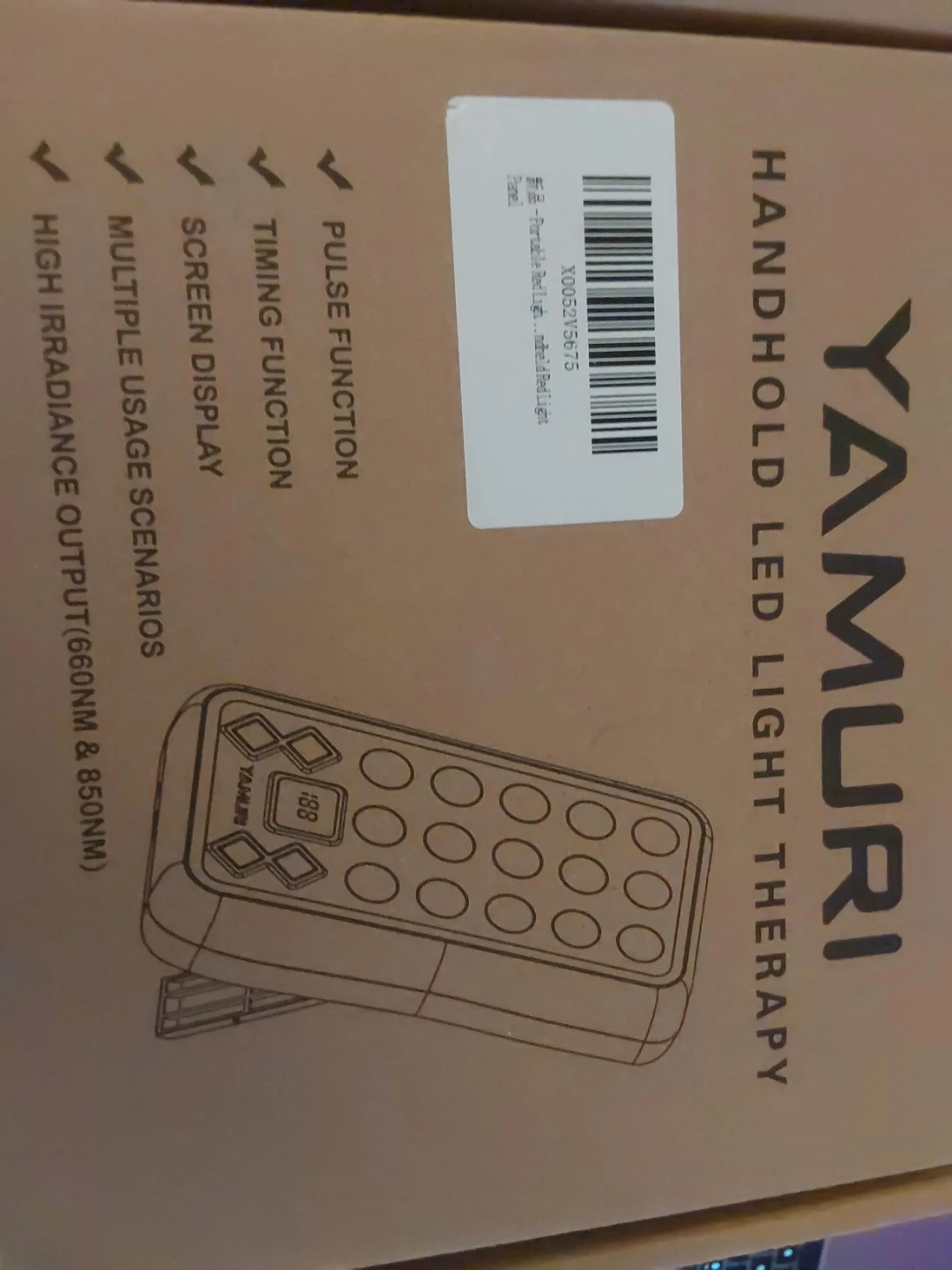 Handheld LED Red Light Therapy Device for Skincare - photo 2