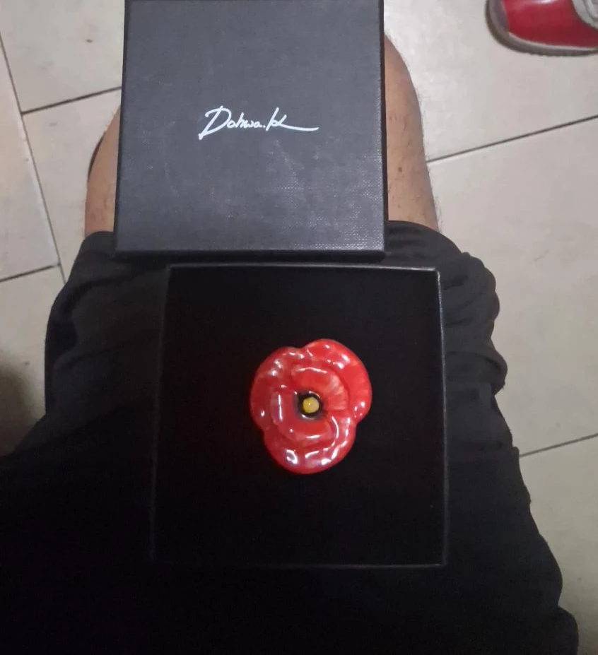 Dohwa Poppy Brooch