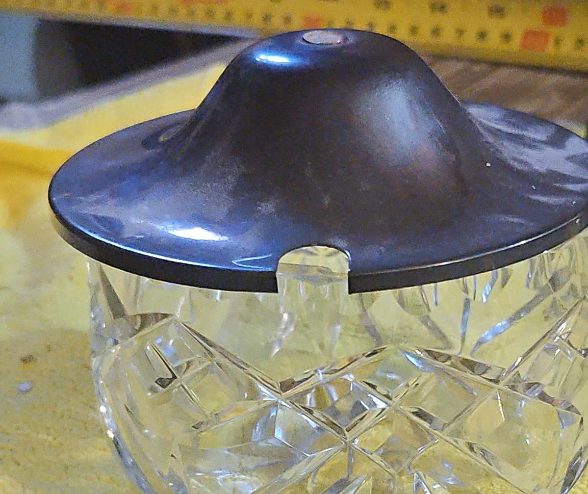 Crystal Sugar Bowl with Lid