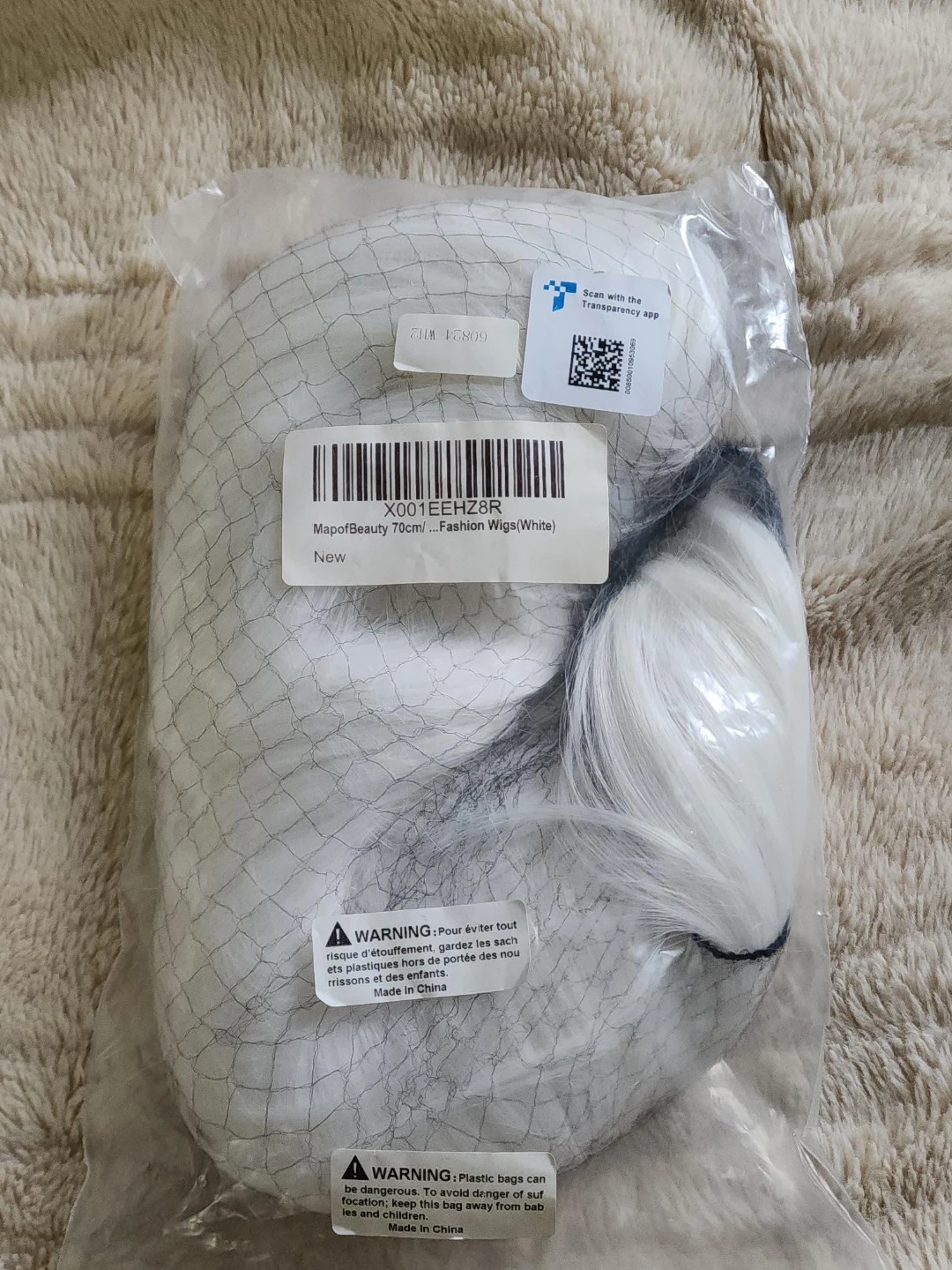 MapofBeauty White Fashion Wig 70cm never worn - photo 2
