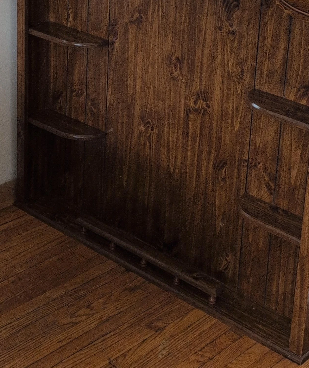Dark Wood Display Shelf Unit