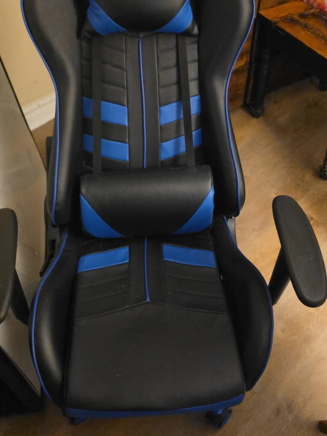 Black and Blue Gaming Chair
