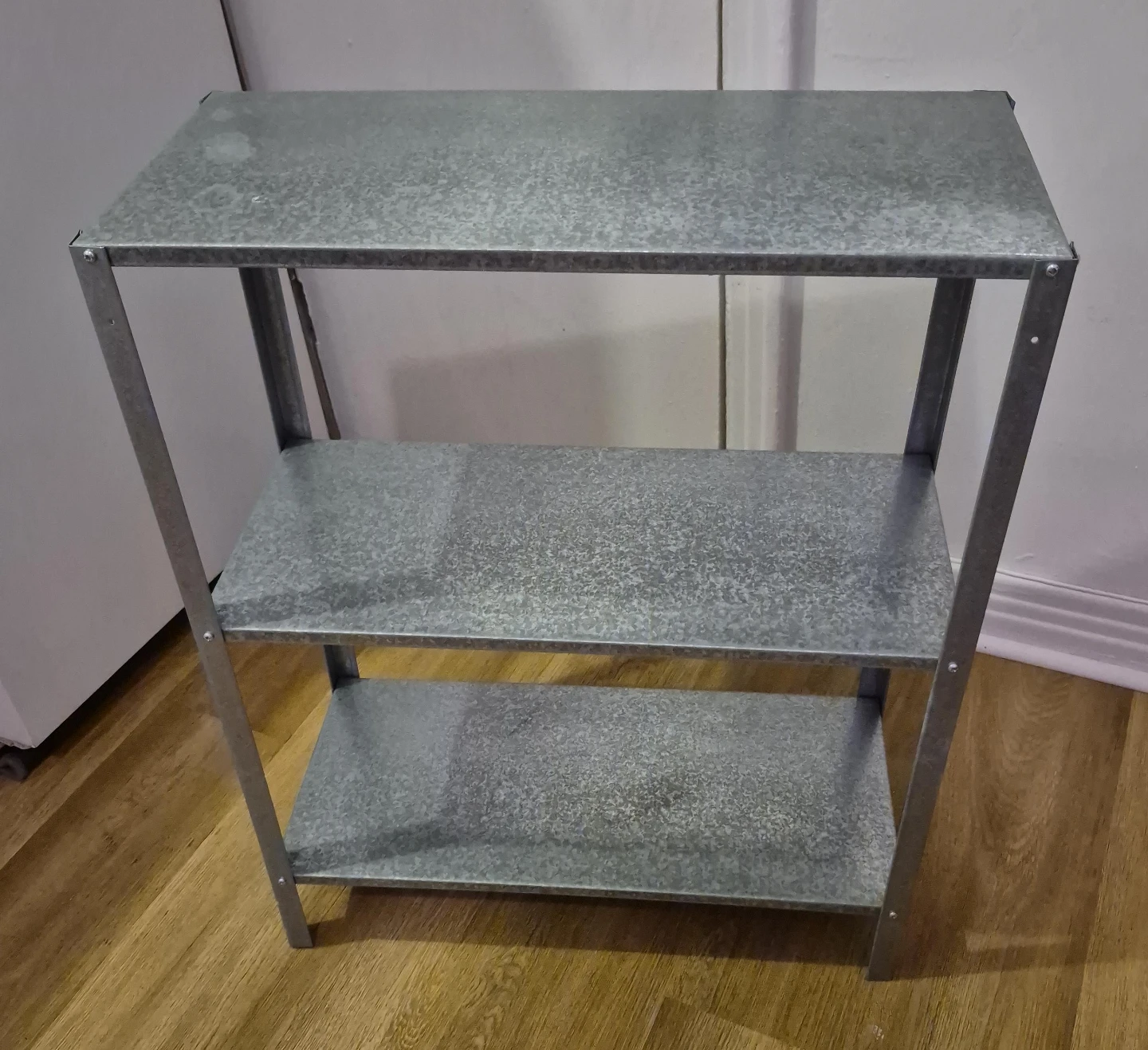 Étagère 3 tablettes en métal galvanisé