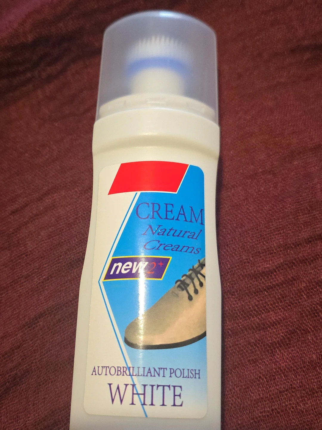 New Formula Plus Cream Shoe Polish - White