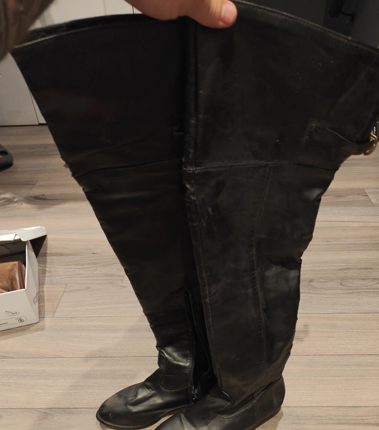 Black Knee-High Boots