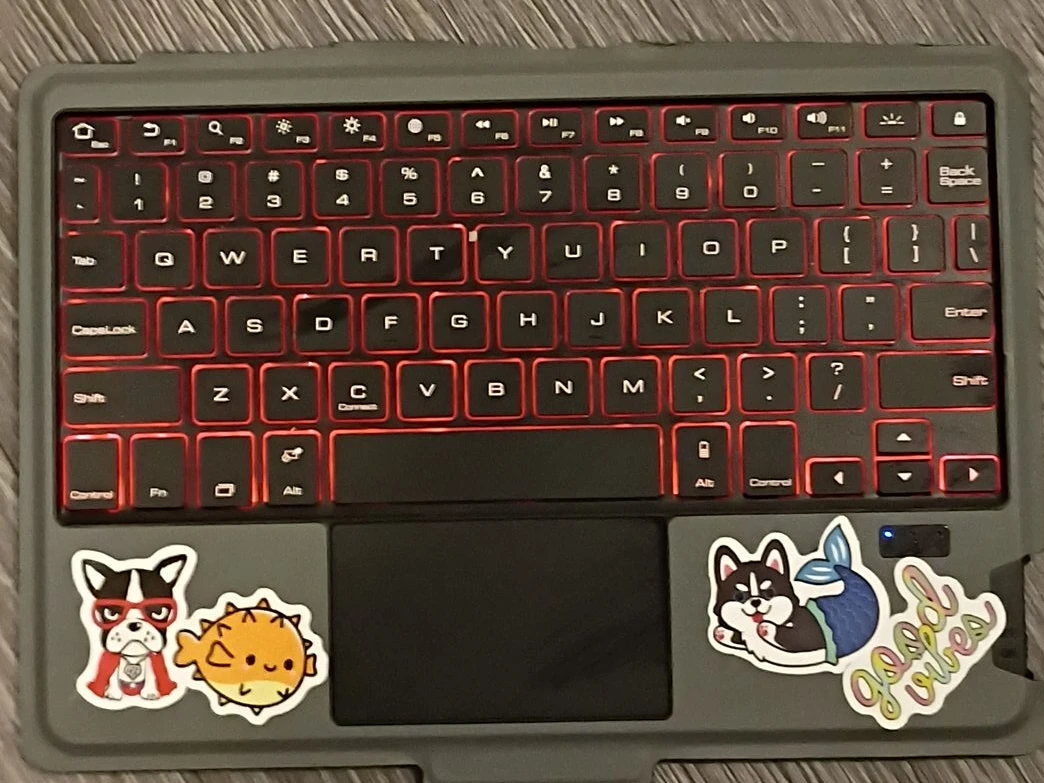 Backlit Keyboard Case with Trackpad