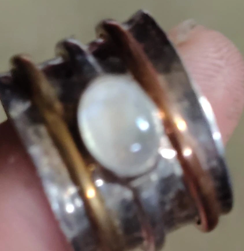 Spinner Ring with Moonstone