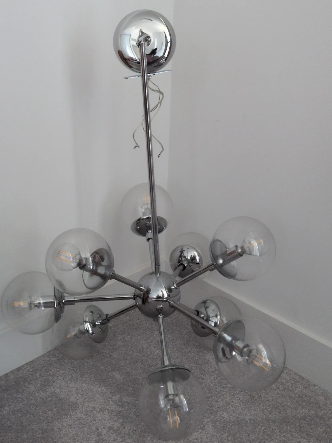 Chrome Sputnik Chandelier