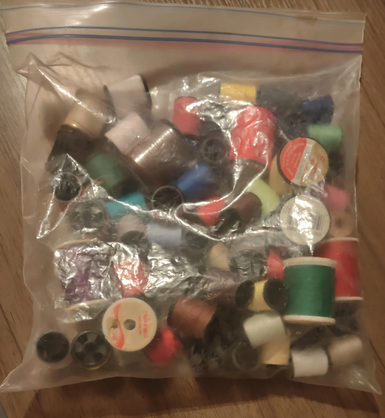 Assorted Spools of Sewing Thread