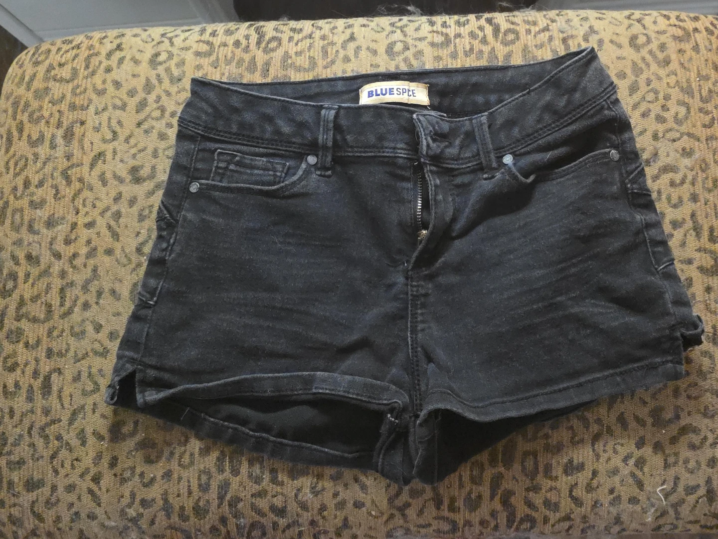 Blue Spice Black Denim Shorts size 3