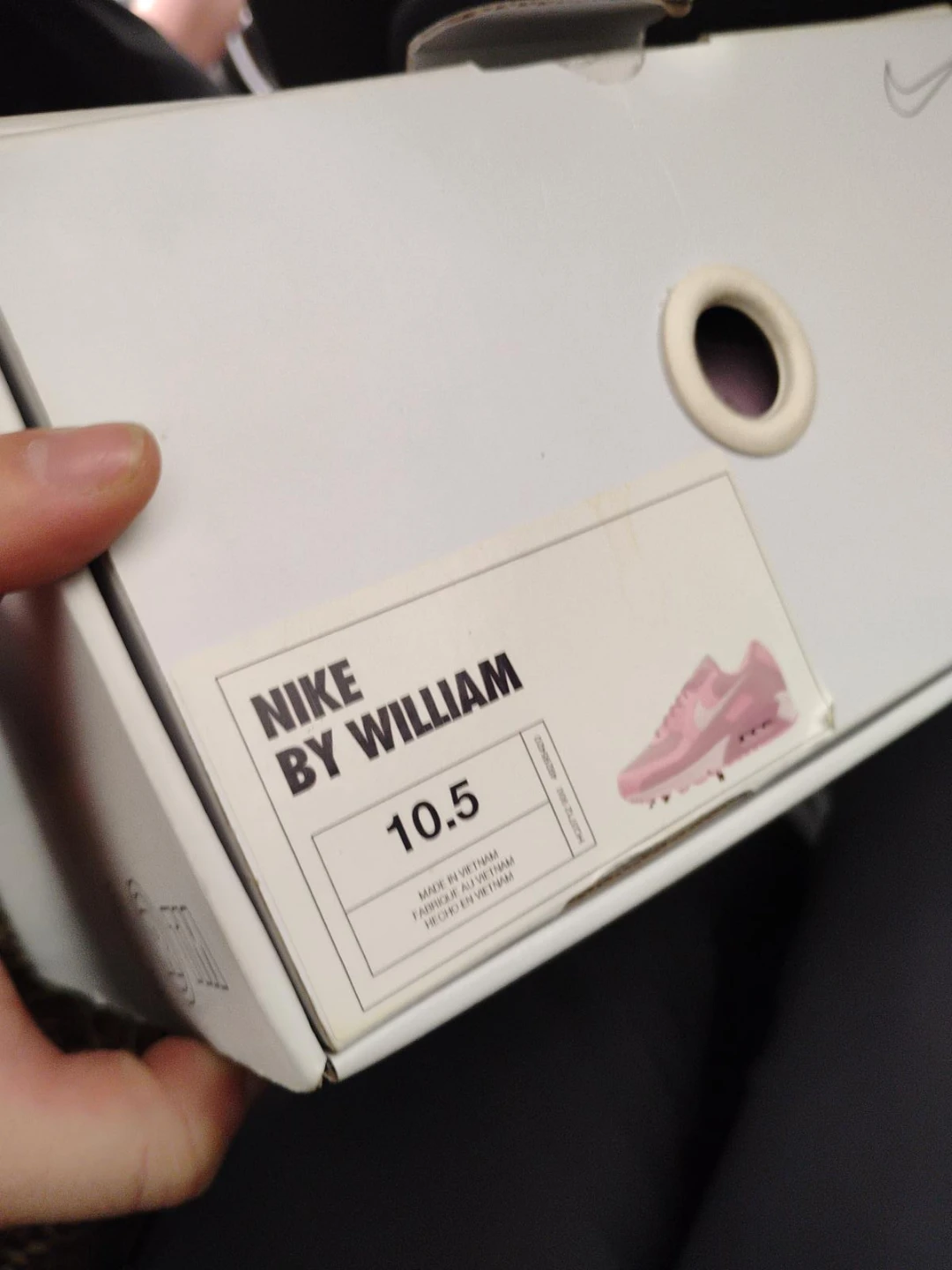 Nike By William "Air Max 90" "Pink" Size 10.5