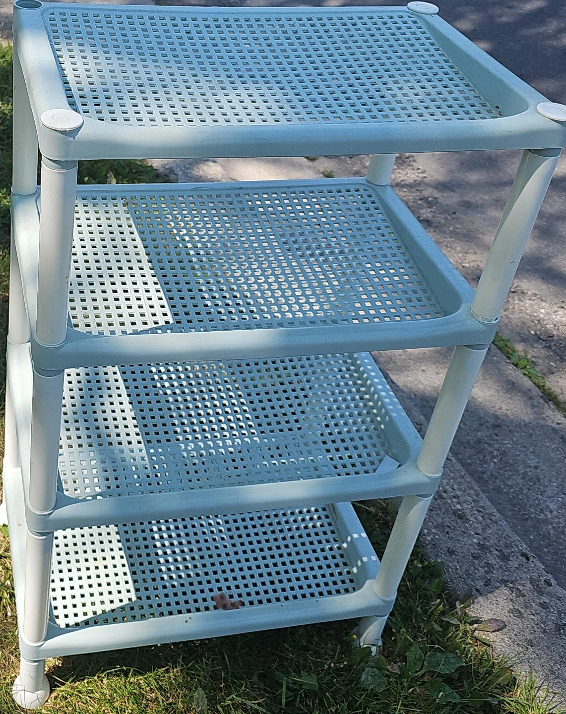 4 Tier Plastic Shelving Unit