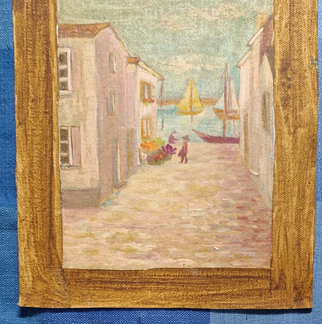 Vintage Seascape Painting