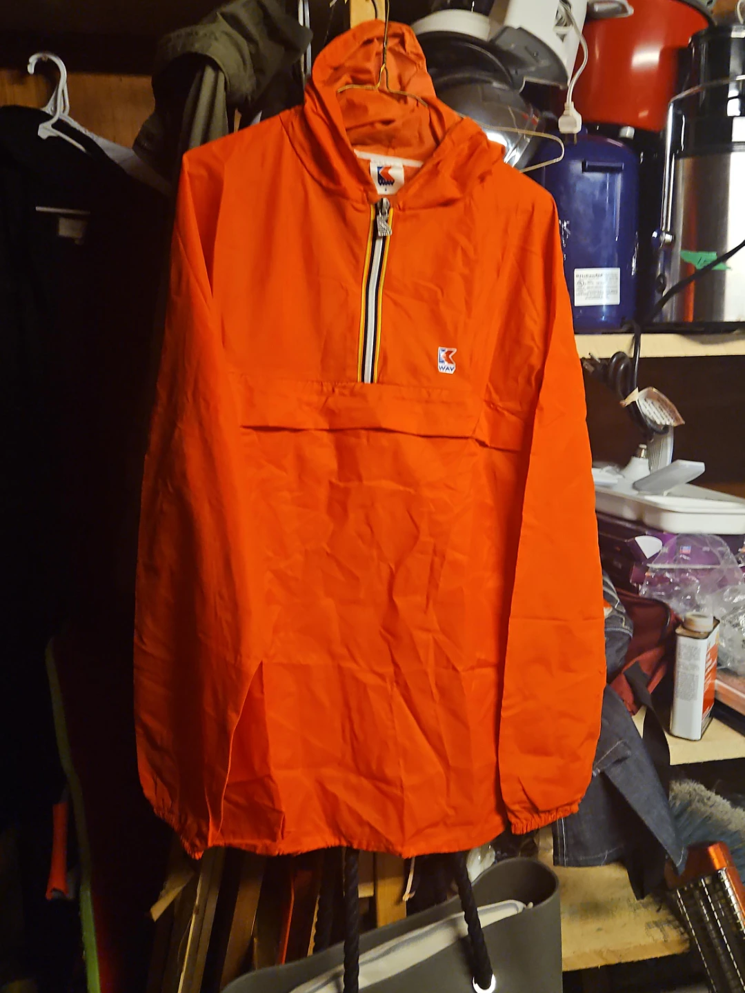 K-Way Anorak Jacket Size 6 Orange