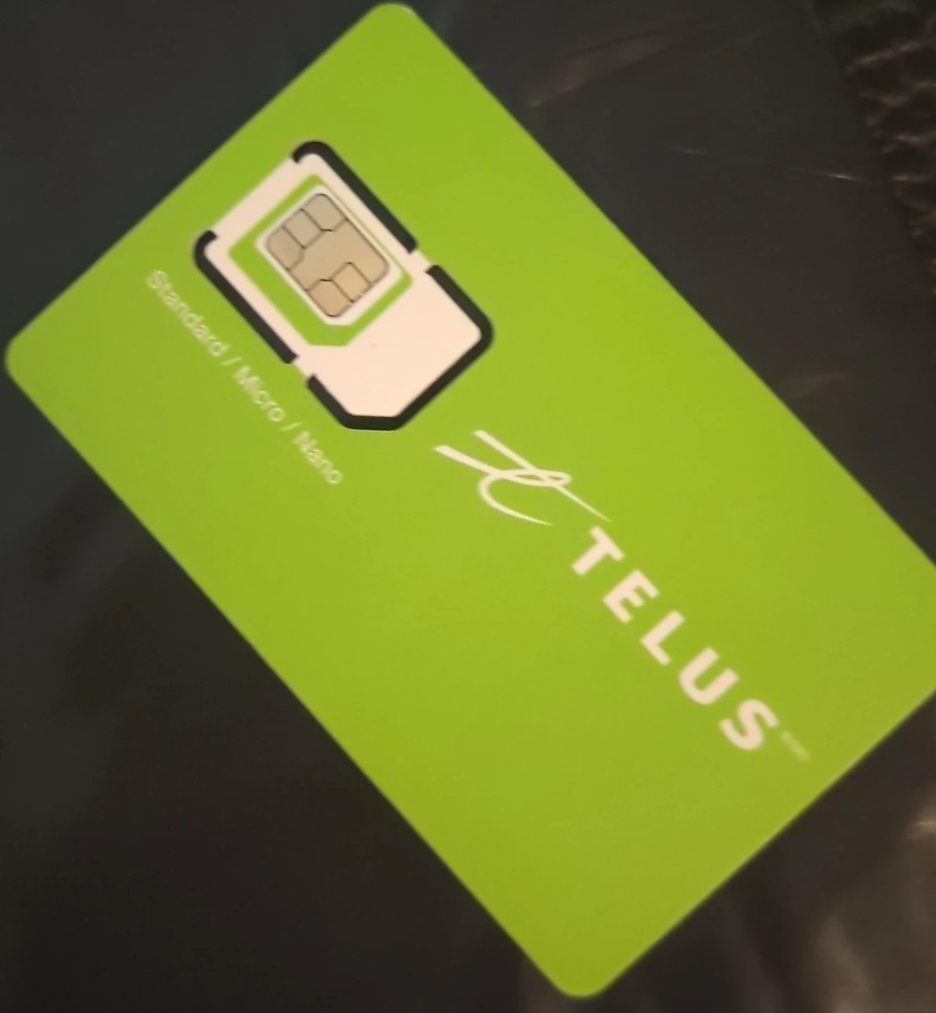 Telus SIM Card Standard / Micro / Nano