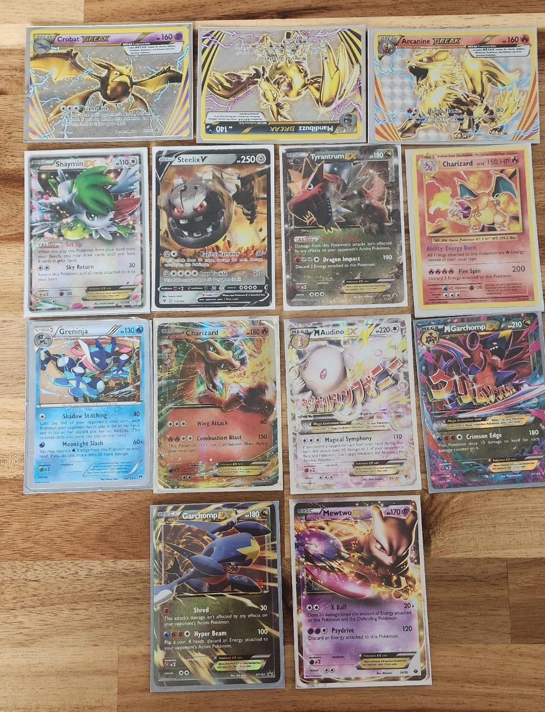 Pokemon Cards Various EX, BREAK, and V Series