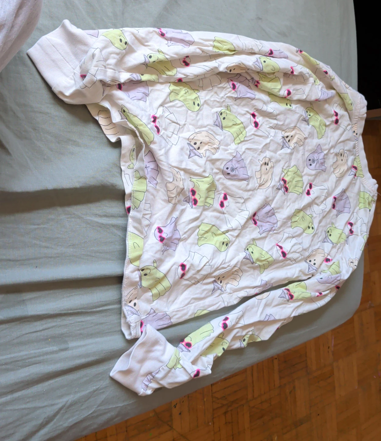 Kids' Long Sleeve Shirt with Ghost Print