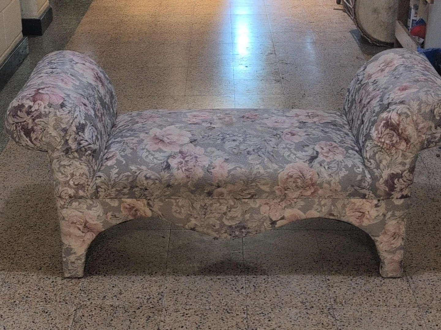 Floral Accent Bench
