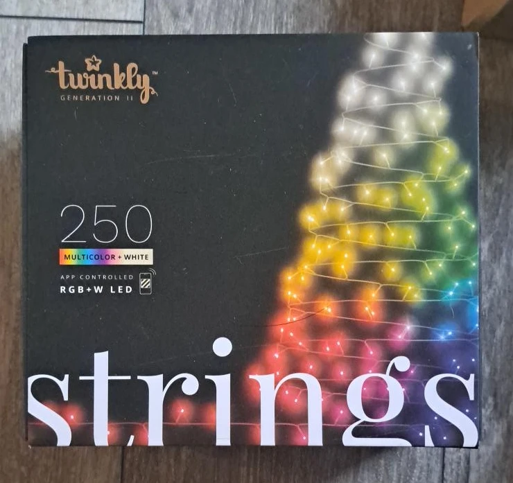 Twinkly Generation II 250 LED App Controlled RGB+W String Lights