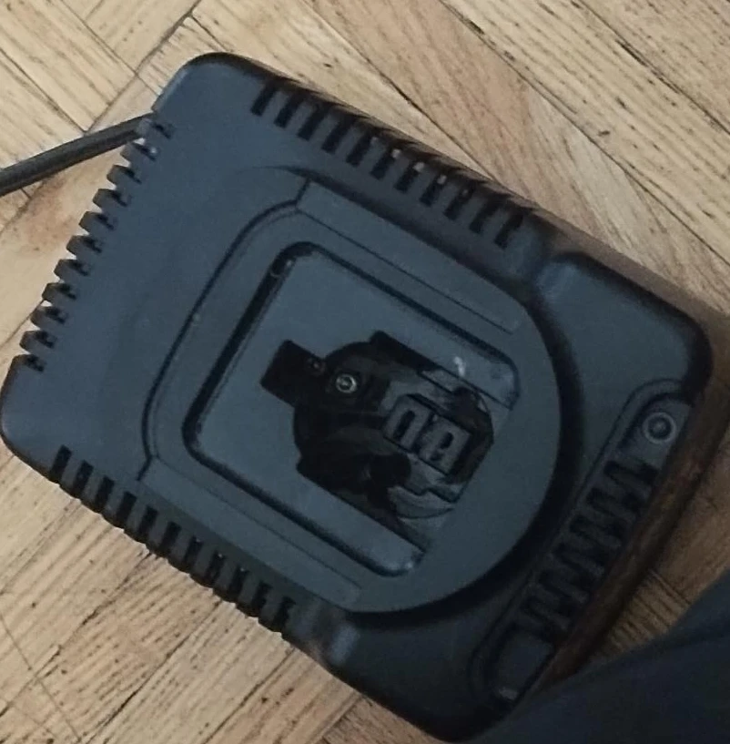 Black Power Tool Battery Charger