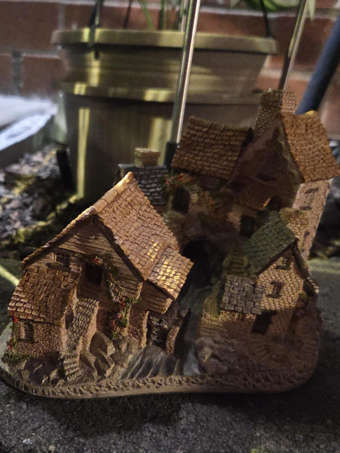 Miniature Village House Figurine