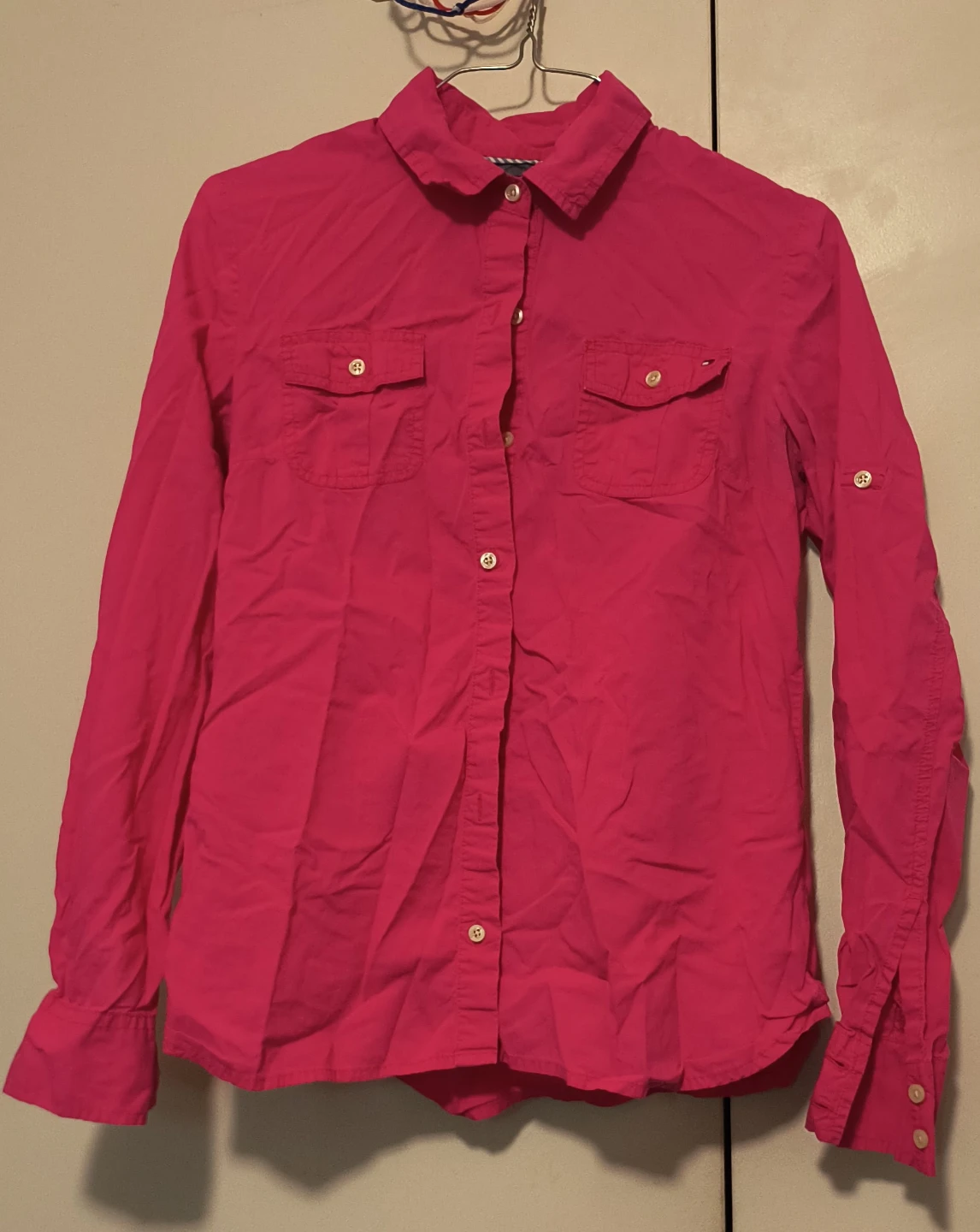 Tommy Hilfiger Pink Button-Up Shirt (Used)
