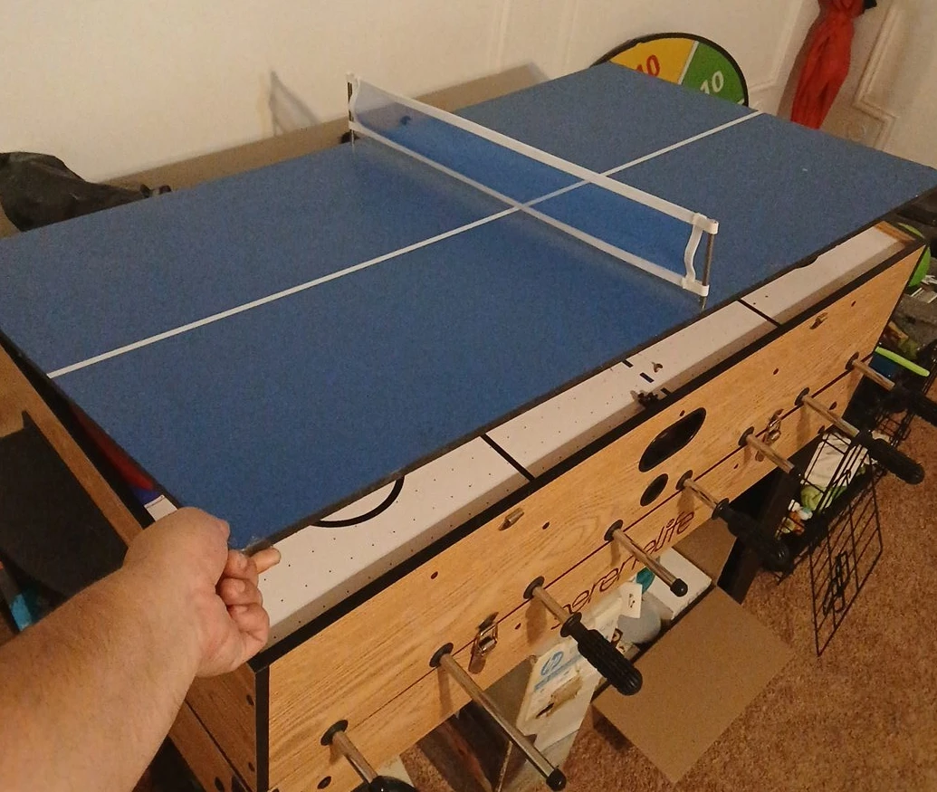 Multi-Game Table - Foosball, Air Hockey, Ping Pong, and pool