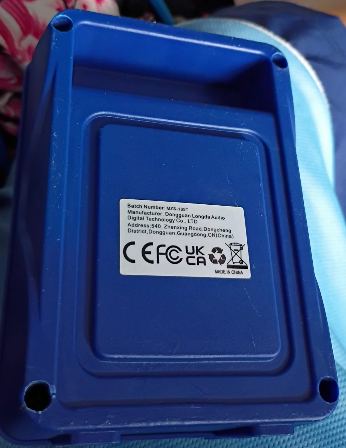 Blue tube speaker