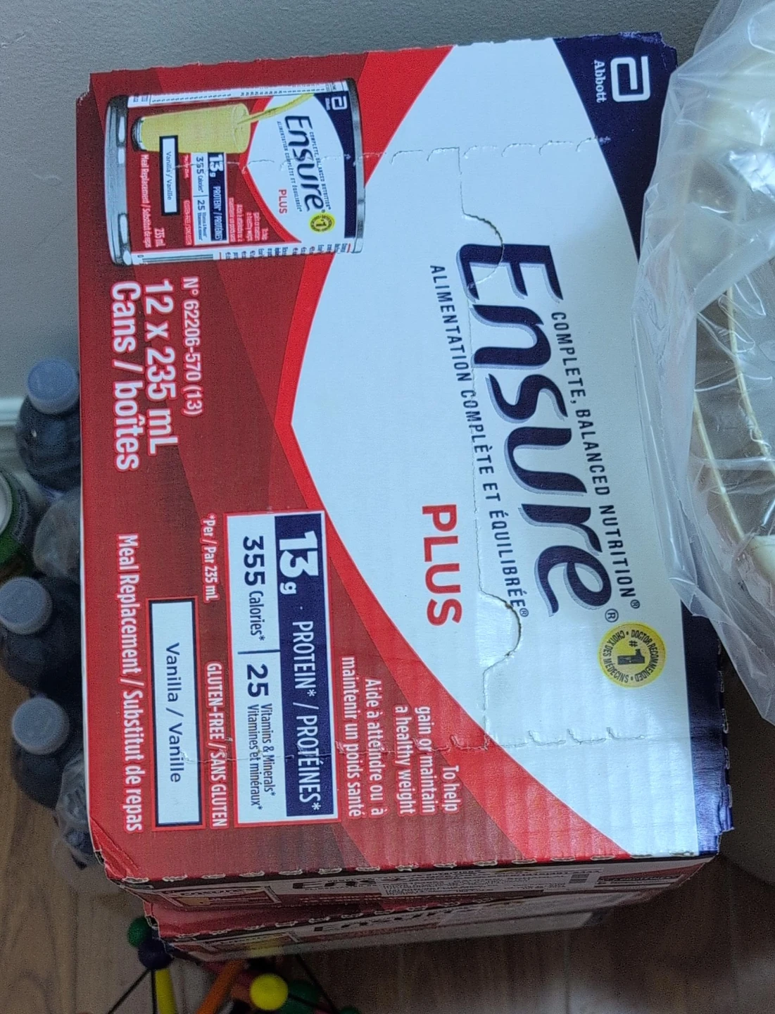Ensure Plus Vanilla Meal Replacement 12 x 235 mL
