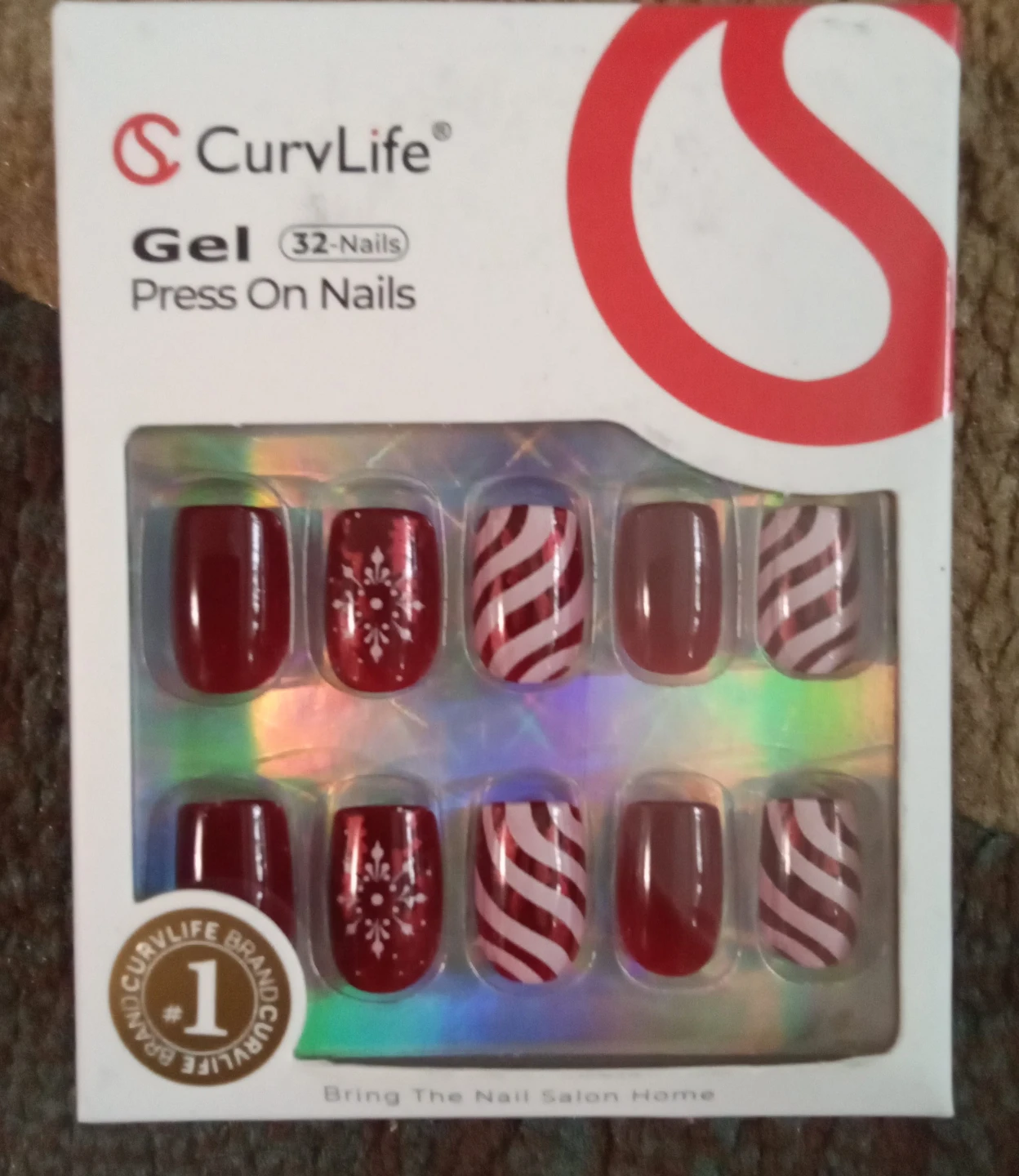 CurvLife Gel Press On Nails - 32 Count