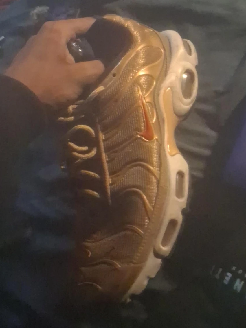 Nike Air Max Plus TN Gold Sneakers - photo 3