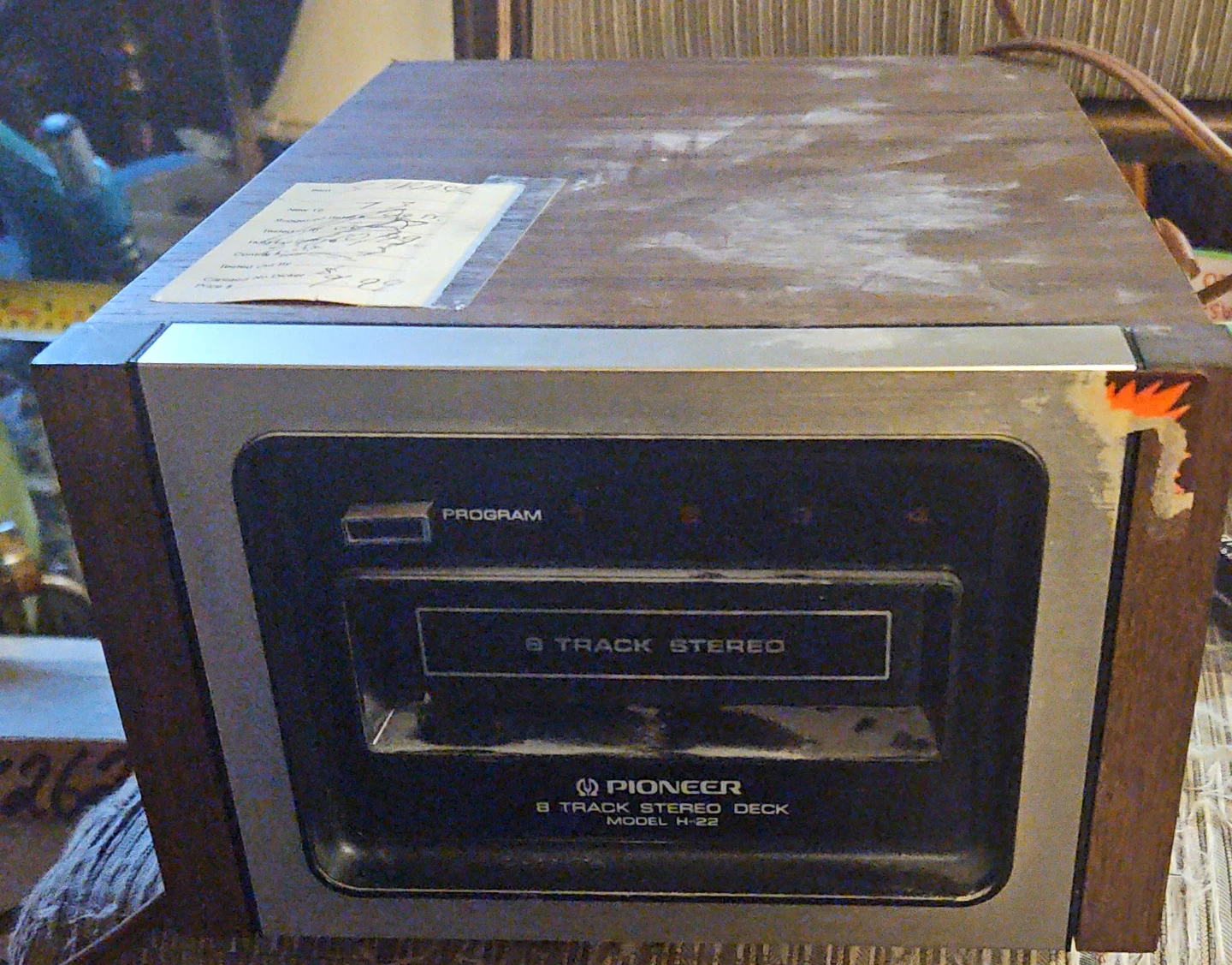Pioneer 8 Track Stereo Deck Model H-22