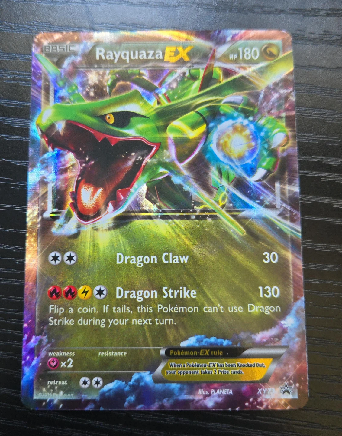 Pokemon Rayquaza EX Trading Card