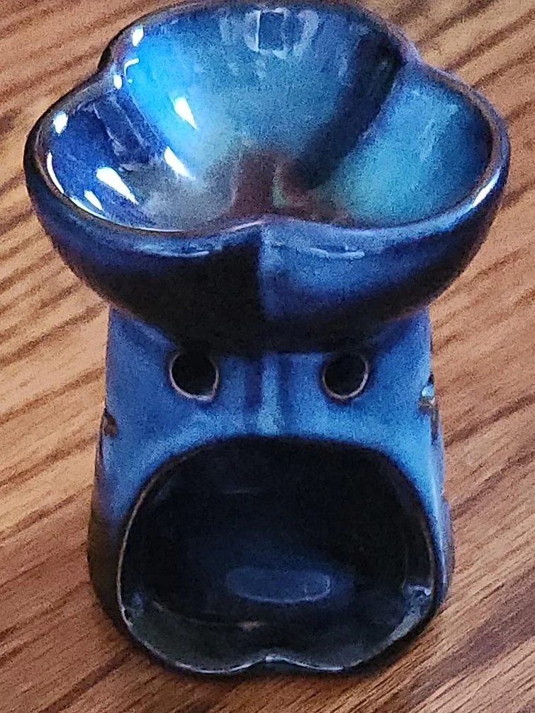 Blue Ceramic Oil Burner