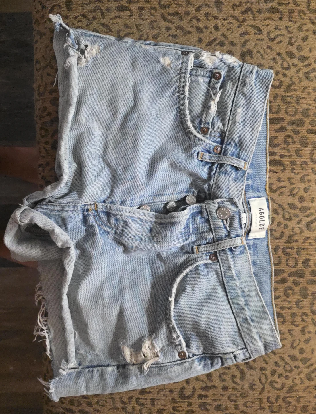 AGOLDE Denim Cutoff Shorts Size 25