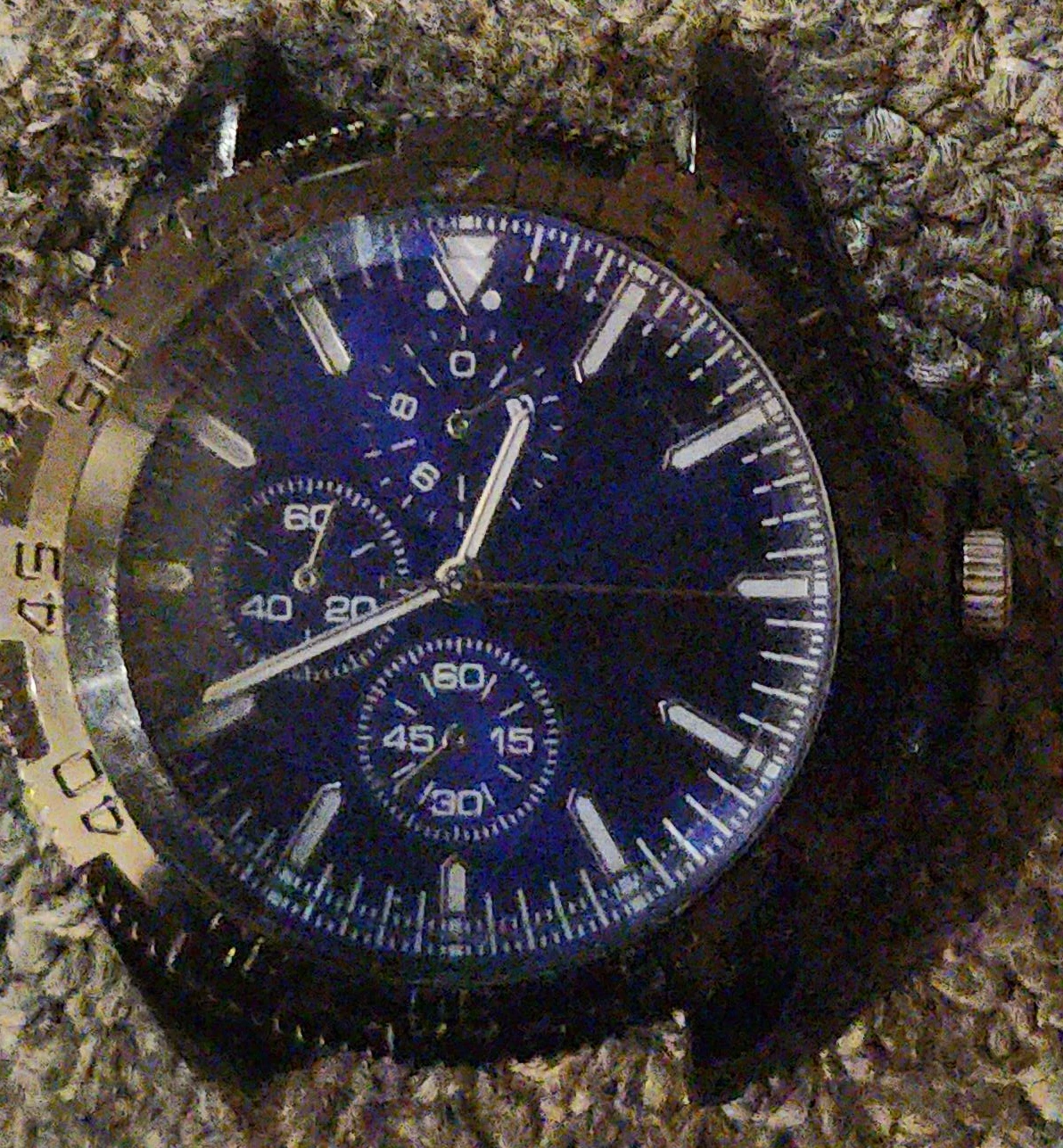 Blue Chronograph Watch